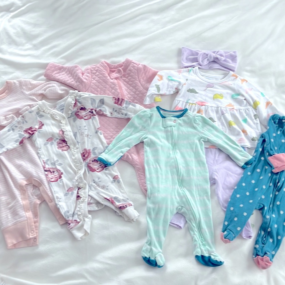 0-3mo lot baby clothes